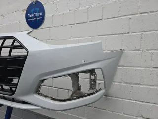 Audi A4 B9 Facelift Stoßstange Kühlergrill Vorne Schwarz 8W0807437 - Bild 2