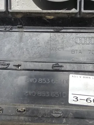 Audi A4 B9 Facelift Stoßstange Kühlergrill Vorne Schwarz 8W0807437 - Bild 4